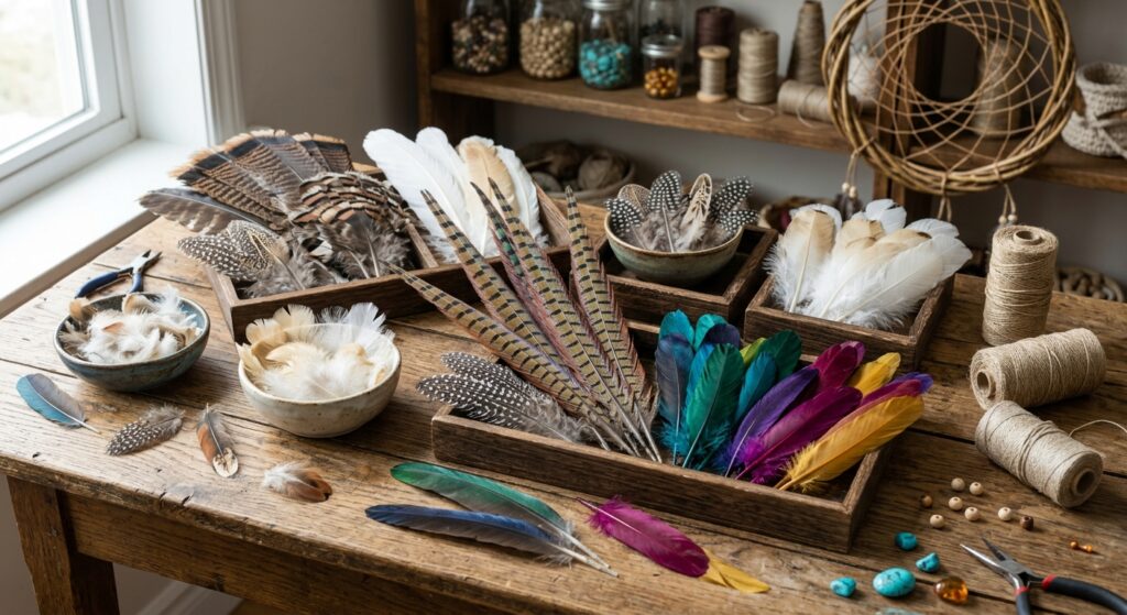 plumas para atrapasueños