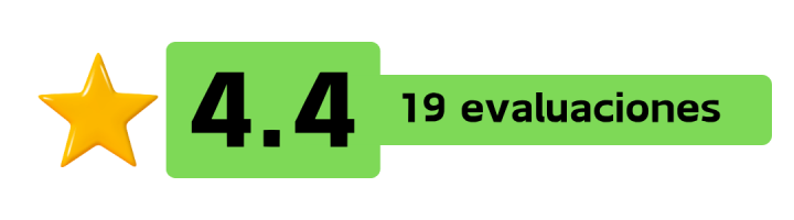 4.4 de 19 evaluaciones